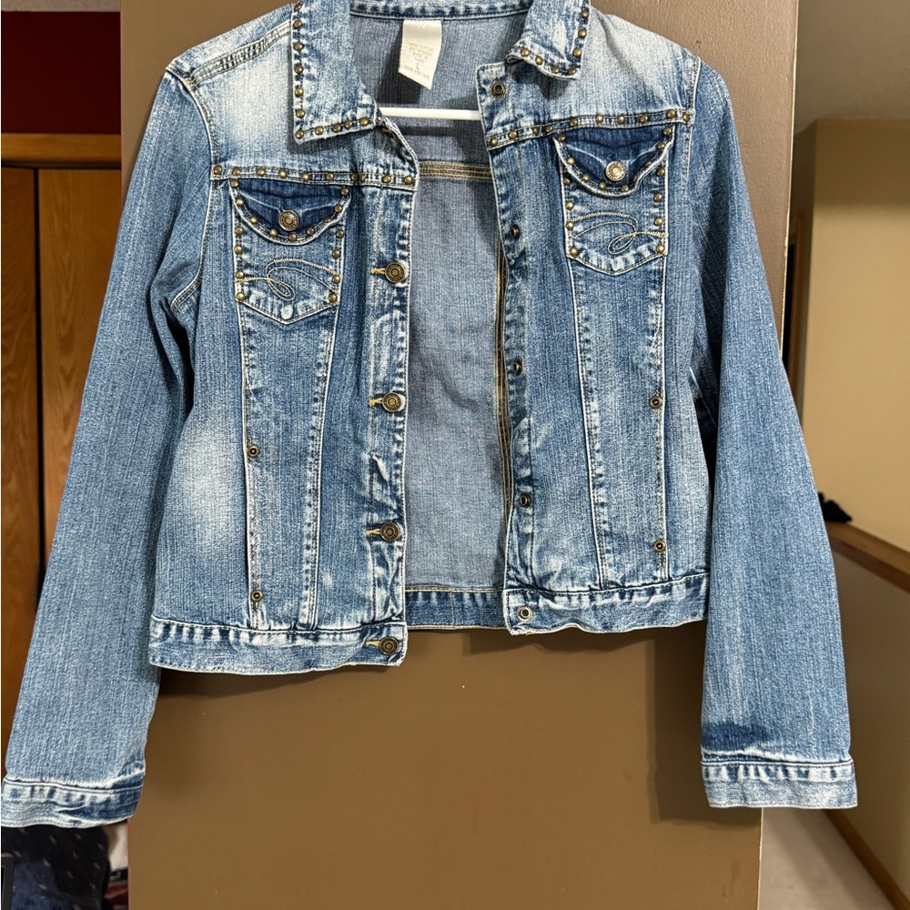 Girls Limited Too studded Blue Denim Jacket ( Jean jacket )